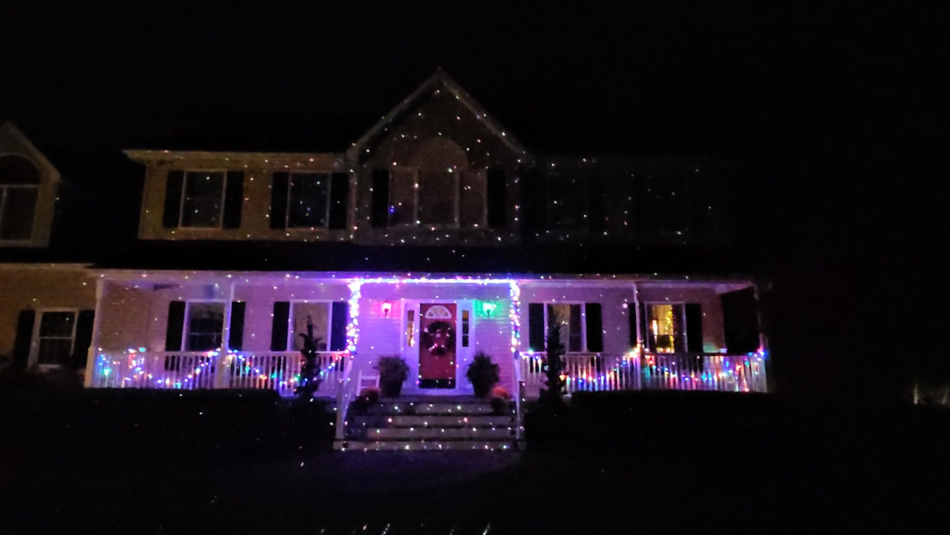 Poeland Christmas Laser Projector Lights Waterproof Outdoor Garden Decorative Lighting with Security Lock 3 Color Red Green Blue customer photo 2