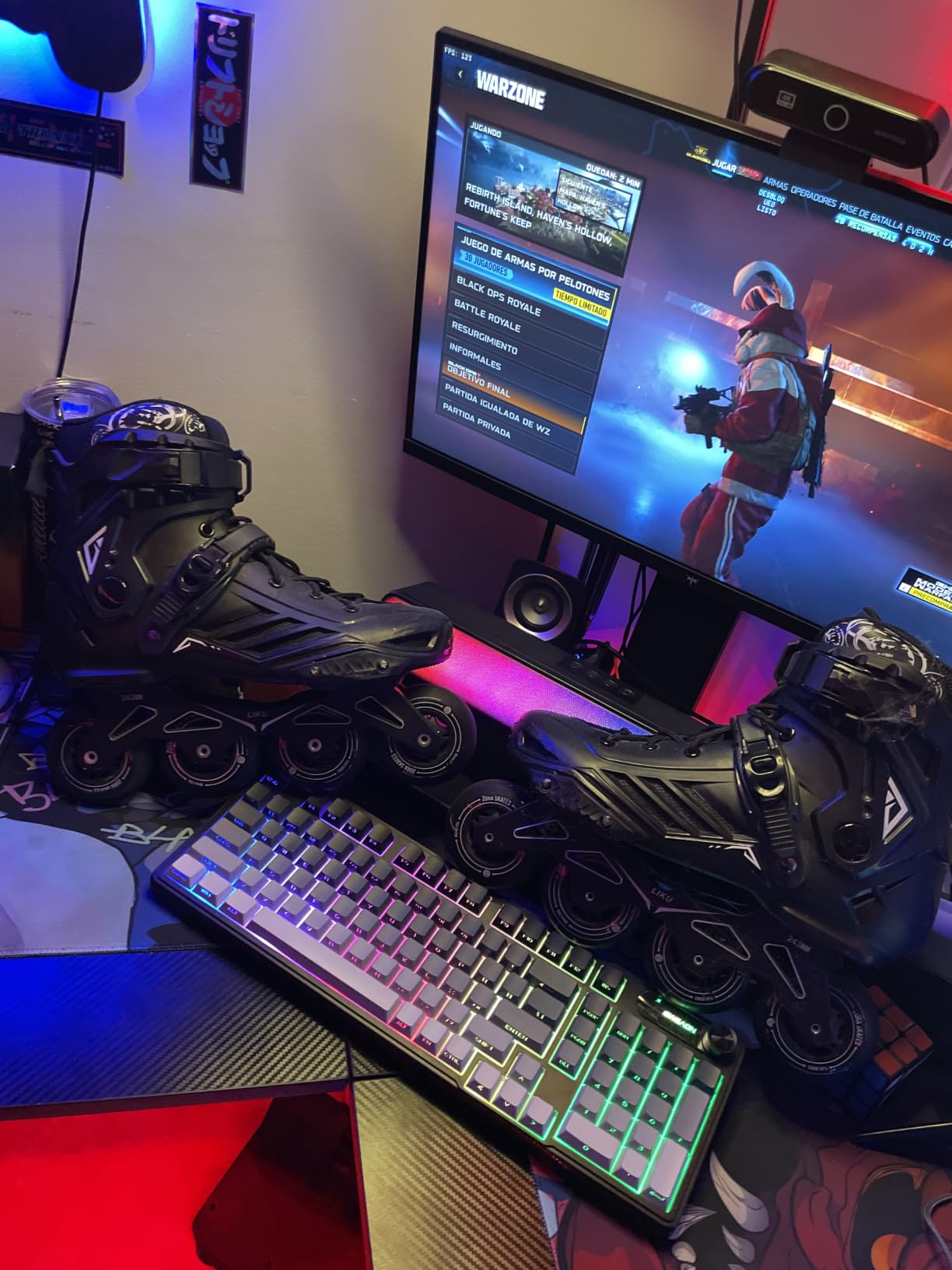 LIKU Black Professional Inline Skates Unisex customer photo 2