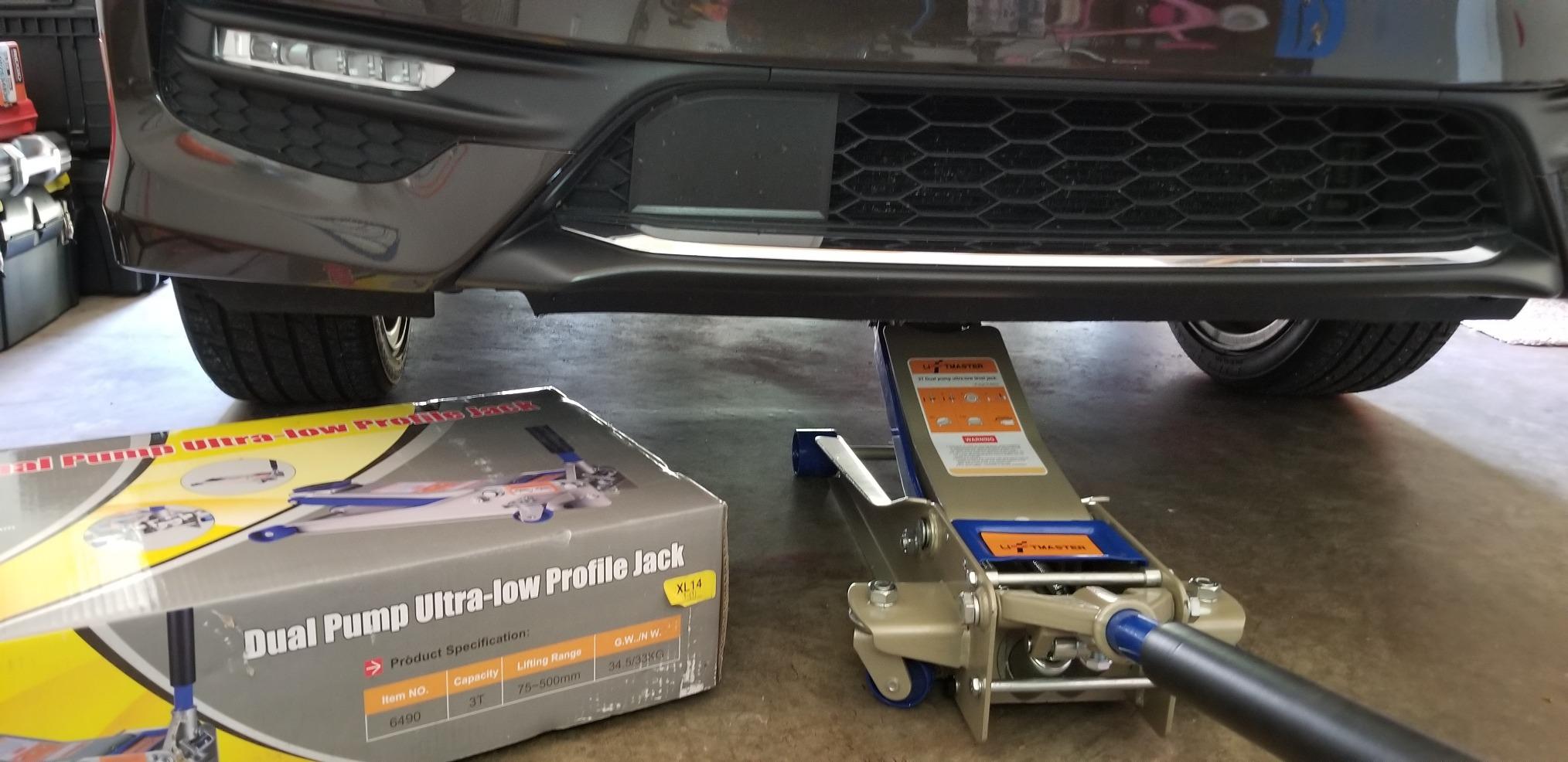 LiftMaster 3 Ton Heavy Duty Ultra Low Profile Steel Floor Jack with Quick Lift customer photo 1