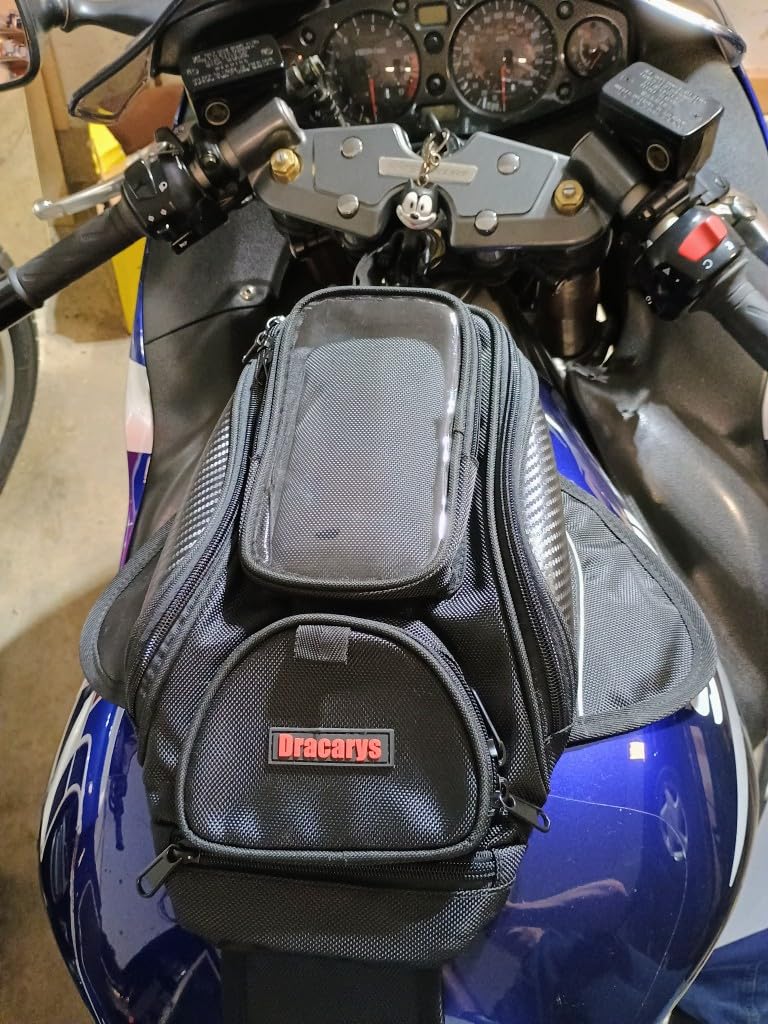 Dracarys Motorcycle Tank Bag - Oxford Saddle Black Motorbike Bag - Strong Magnetic Bag for Honda Yamaha Suzuki Kawasaki Harley customer photo 1