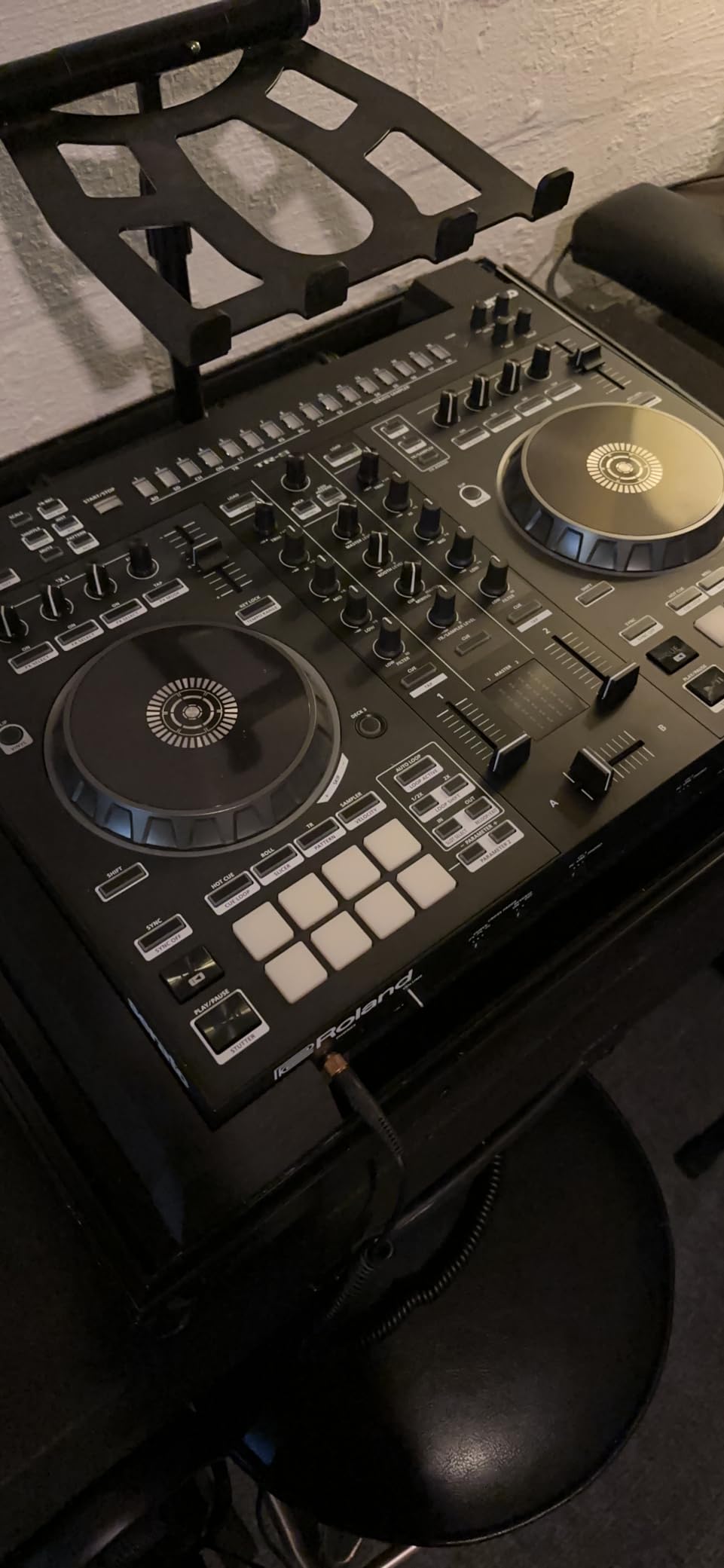 Roland DJ-505 Two-Channel Four-Deck Serato DJ Controller | The DJ-505 gives you the tools to move beyond mixing music customer photo 1