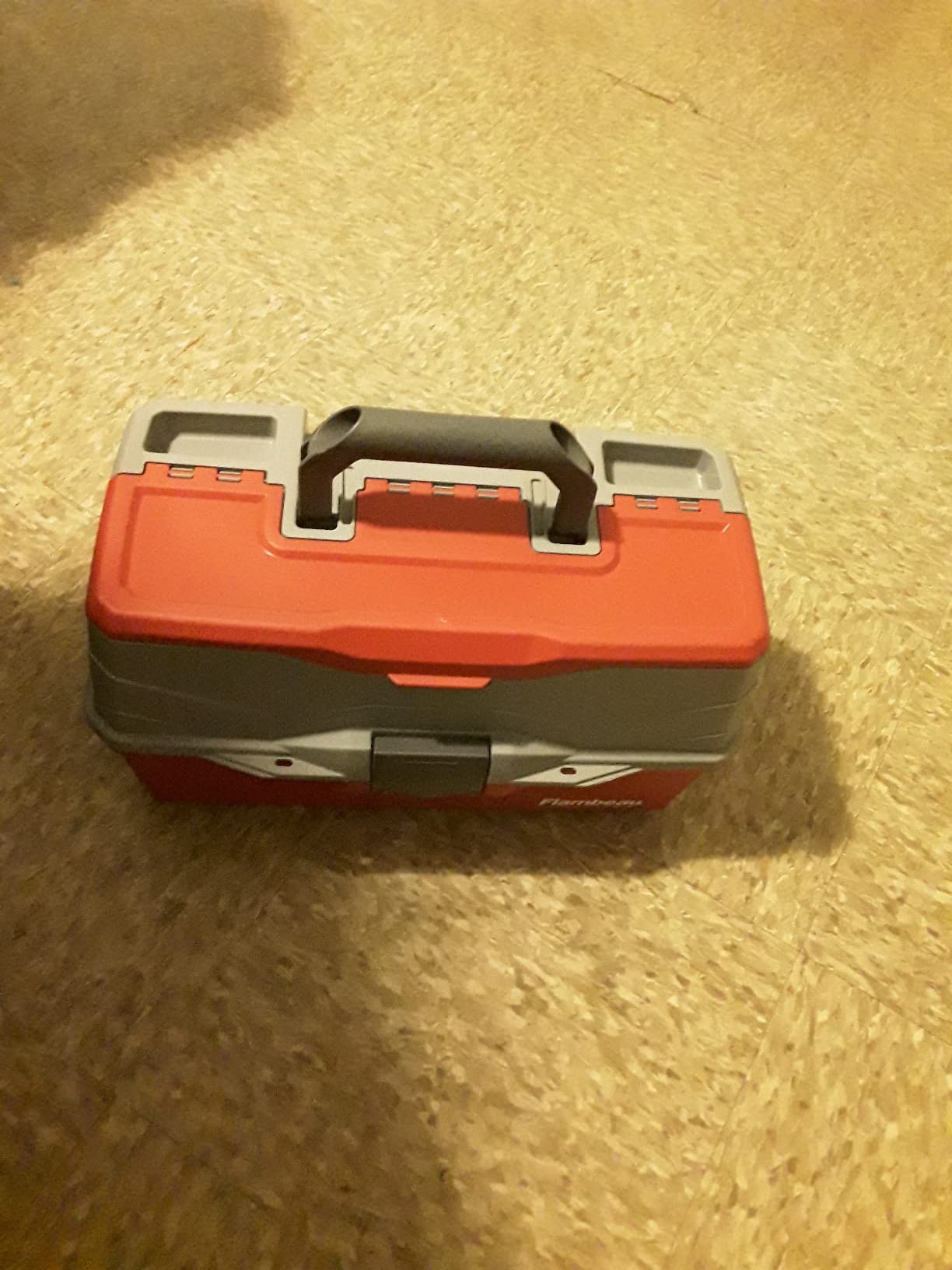Flambeau Outdoors 6383 3-Tray Tackle Box, 32 Compartments, Red and Gray customer photo 2