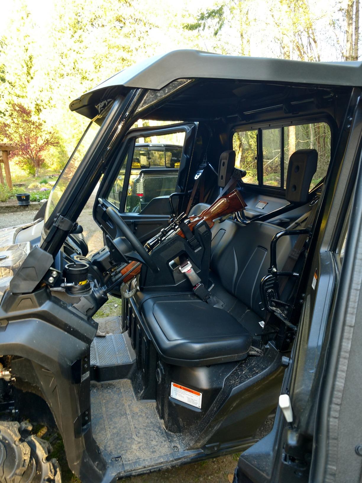 Seizmik ICOS UTV Gun Holder | Universal In Cab On Seat Gun Mount | Holds Two Firearms | Compatible with Polaris, Can Am, Kawasaki, and More UTV Side by Sides customer photo 1