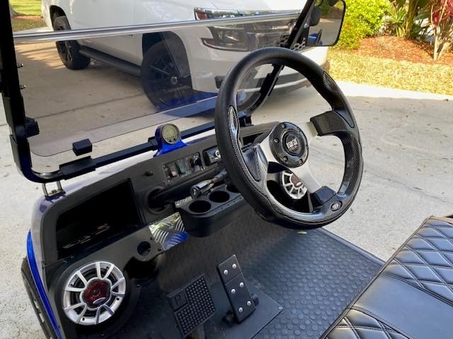 10L0L Golf Cart Steering Wheel, Generic of Most Golf cart EZGO Club Car Yamaha (style1 Gray) customer photo 2