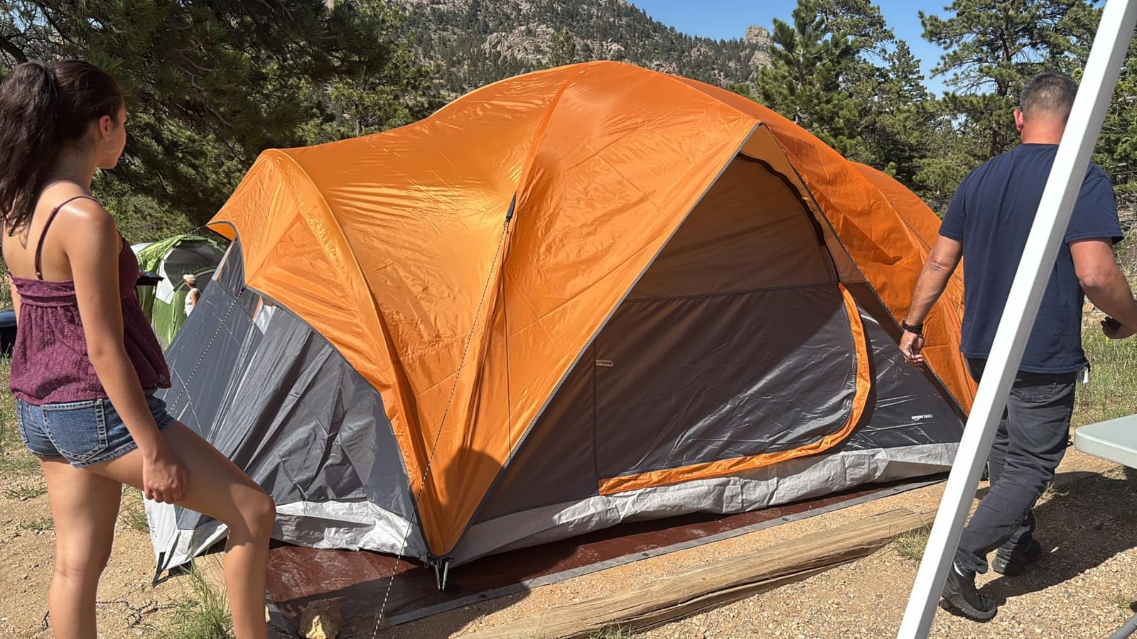Amazon Basics Camping Tent, 3-Season Dome Design with Rainfly customer photo 2