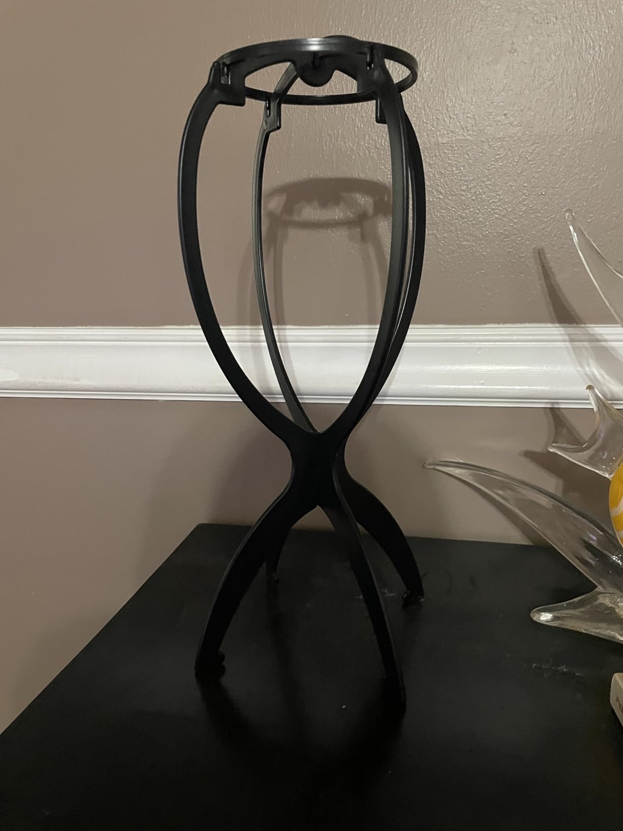 Dreamlover Wig Stand for Short Wigs, Collapsible Wig Holder, Black, 3 Pack customer photo 1