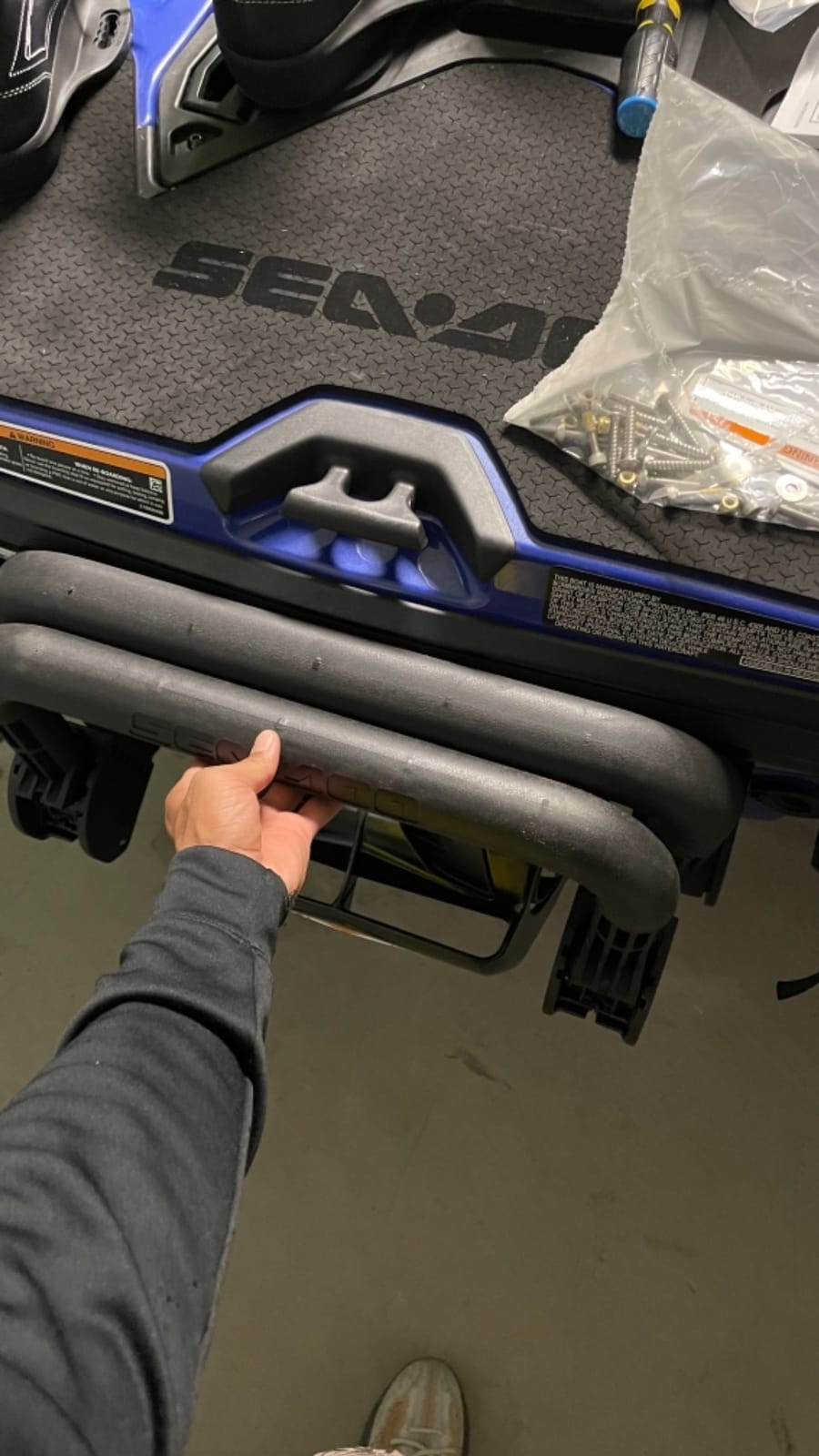 Sea-Doo New OEM PWC Retractable Boarding Ladder Step, 295100742 customer photo 1