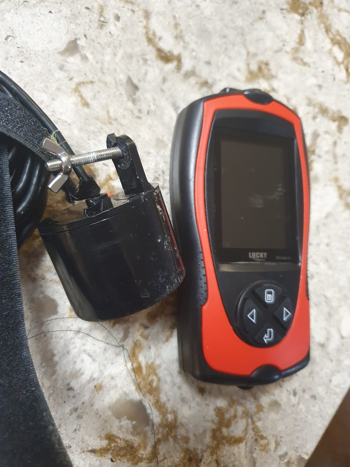 LUCKY Portable Fish Finder Handheld Kayak Fish Finders Wired Fish Depth Finder Sonar Sensor Transducer for Boat Fishing Sea Fishing customer photo 2