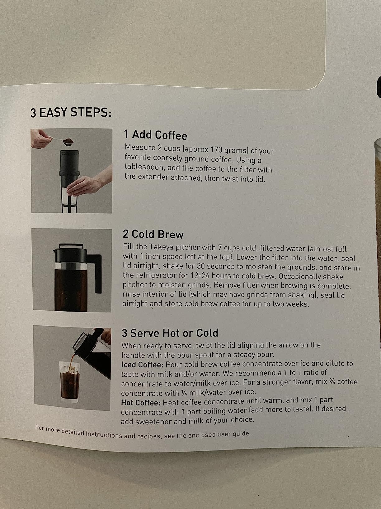 Takeya Deluxe Cold Brew Coffee Maker - BPA-Free Tritan Pitcher with Airtight Leakproof Lid, Silicone Grip Handle, Fine-Mesh Filter - Shatter-Proof, Dishwasher Safe, Made in USA - 2 Quart/Black customer photo 1