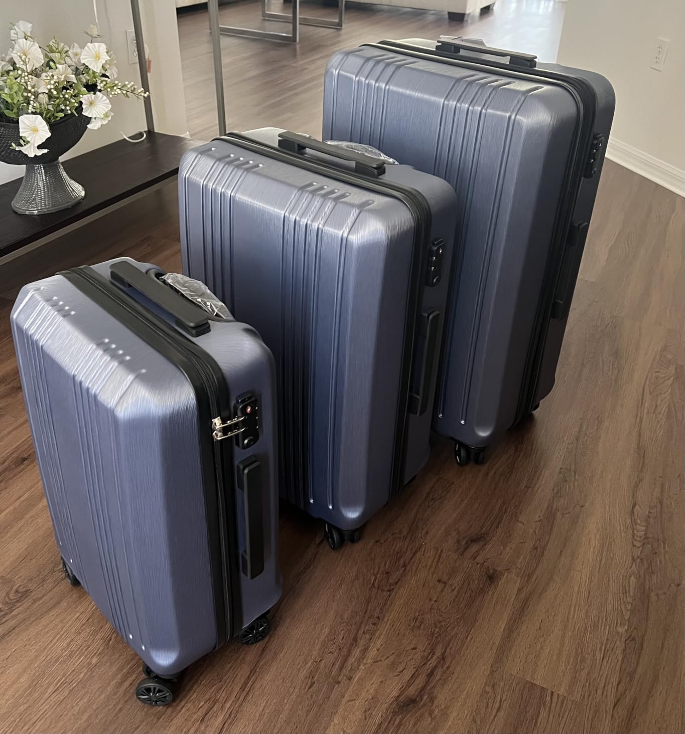 Coolife PC+ABS Hardshell Luggage, TSA Lock, Spinner Wheels, 3-Piece Set customer photo 1