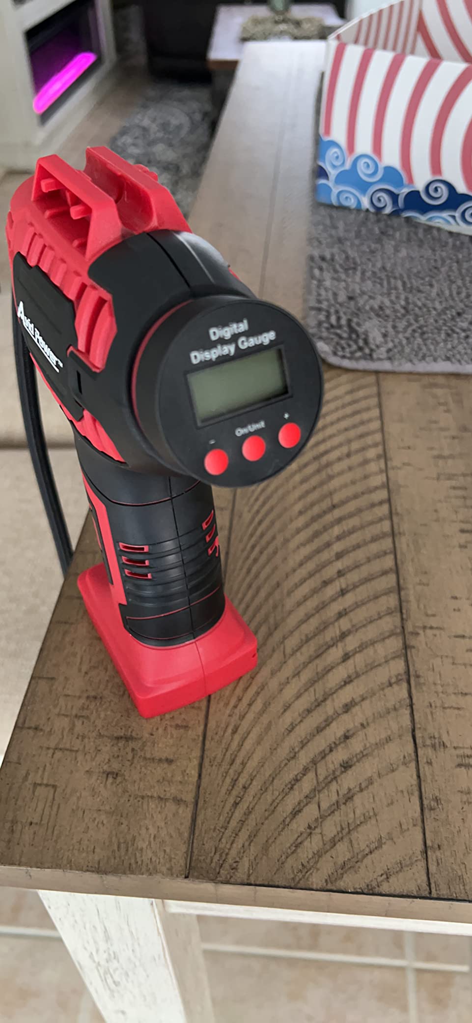 AVID POWER Cordless Tire Inflator Portable Air Compressor 20V Battery Pump | Auto Shut-Off, Rechargeable Battery & 12V DC Adapter, Digital Pressure Gauge, Fast Inflation for Car, Motorcycle, Bike, Ball customer photo 1