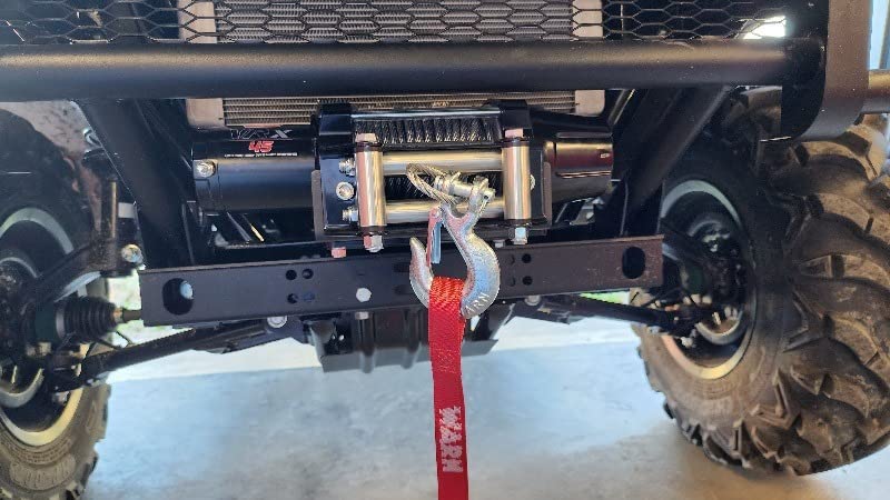 WARN 101045 VRX 45 Powersports Winch with Dash Mounted Switch and Steel Cable Wire Rope: 1/4