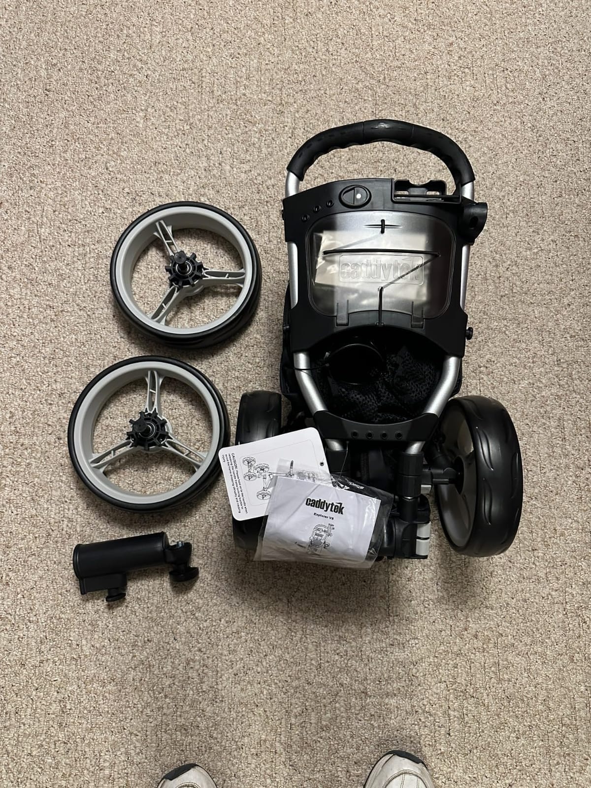 Caddytek CaddyTek Superlite 4 Wheel Golf Push Cart, Explorer Version 8 customer photo 2