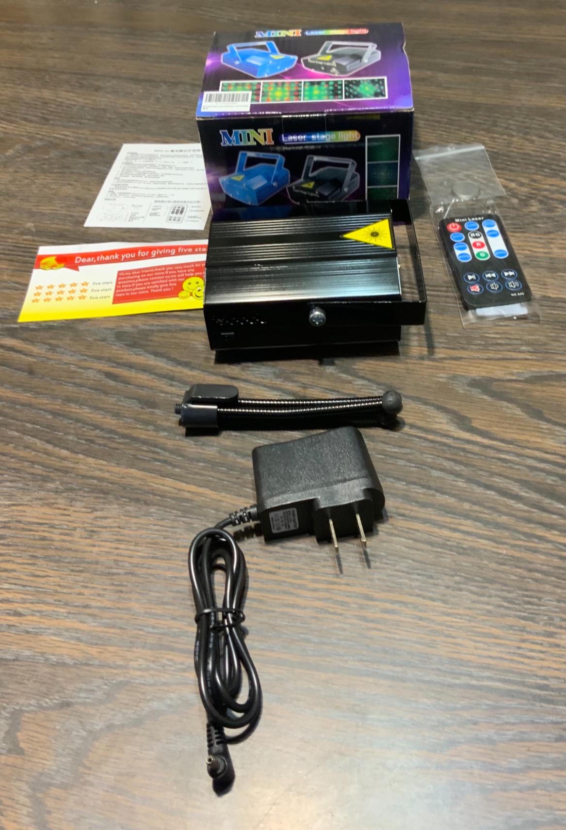 Party Lights, Disco DJ Strobe Light Rave Stage Projector Effect Dance Club Light Sound Activated with Remote Control for Parties Home Show KTV Pub Dance Christmas customer photo 2