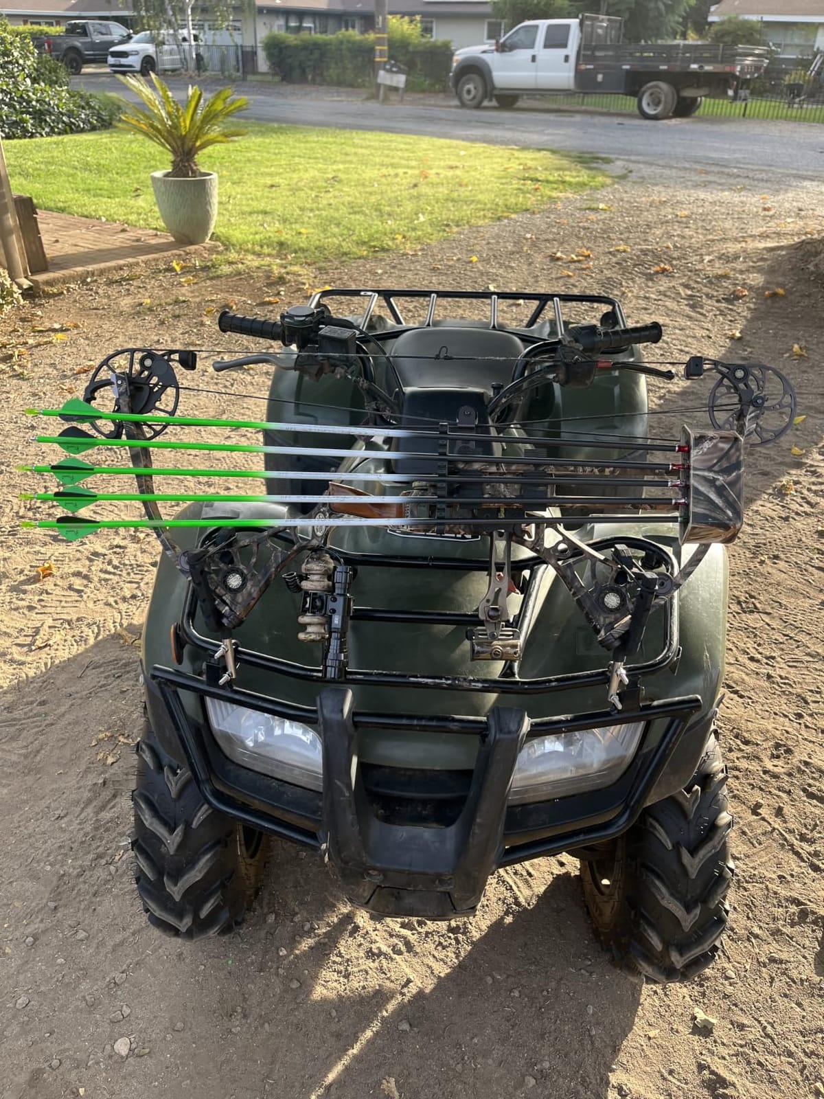 KEMIMOTO ATV Tool Holder, Hunting Bow Rack Mount with Rubber Straps | Fits 0.8-1.3