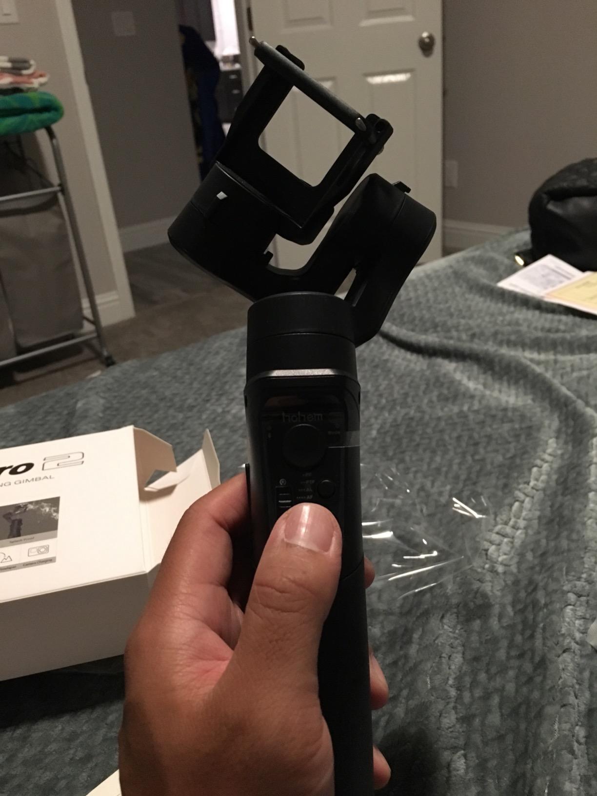 Action Camera Gimbal 3-Axis Handheld Stabilizer for GoPro Hero 12/11/10/9/8/7/6/5, Gimble Stabilizer for Osmo Action 4/3 Support WiFi Control Inception Sports Mode (iSteady Pro4) customer photo 1