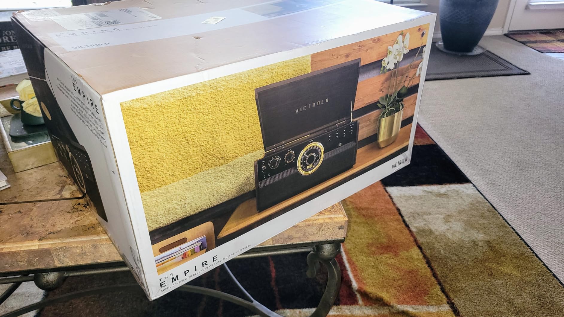Victrola Empire - Wood 6-in-1 Bluetooth Record Player - Espresso customer photo 1