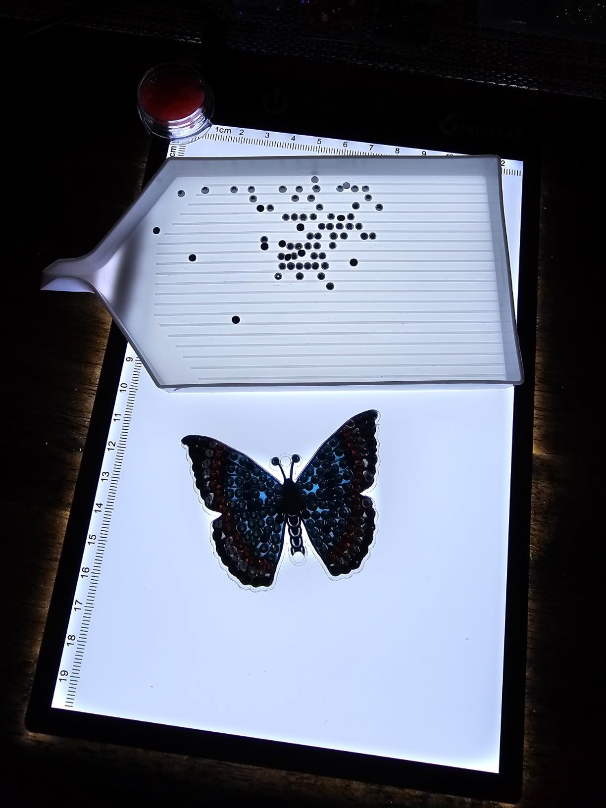 XIAOSTAR Light Box Drawing Pad, 12000 Lux LED Tracing Board A4, USB Powered (Not Rechargeable) PMMA Panel, Adjustable Brightness for Diamond Painting, Sketching, Animation, X-Ray–Includes Accessories customer photo 2