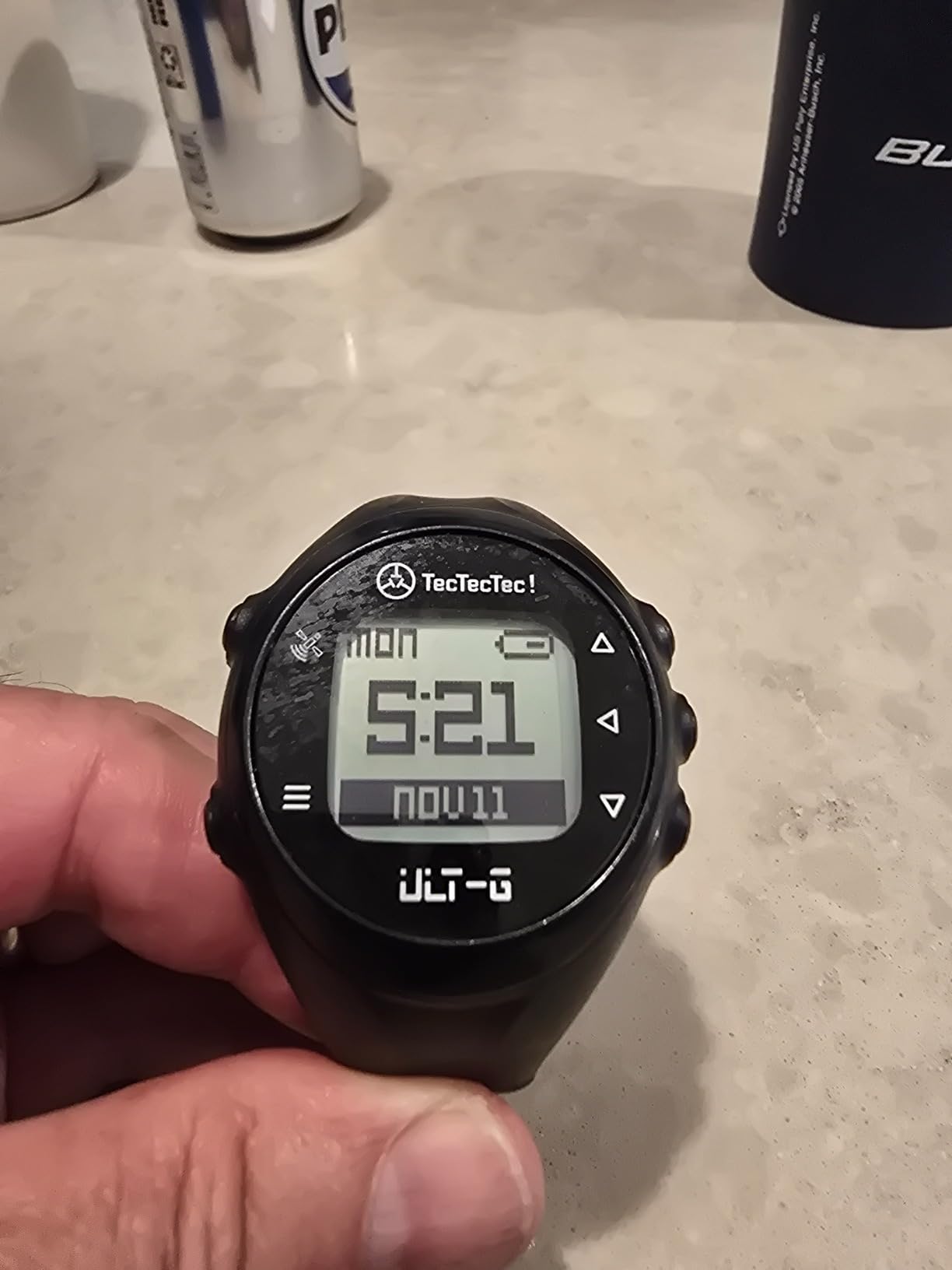 TecTecTec ULT-G Golf GPS Watch – Simple & Easy Distance Watch, No App Required on Course, Front/Back/Middle Distances, 38,000+ Courses Preloaded, Lightweight & Water-Resistant – Black customer photo 2