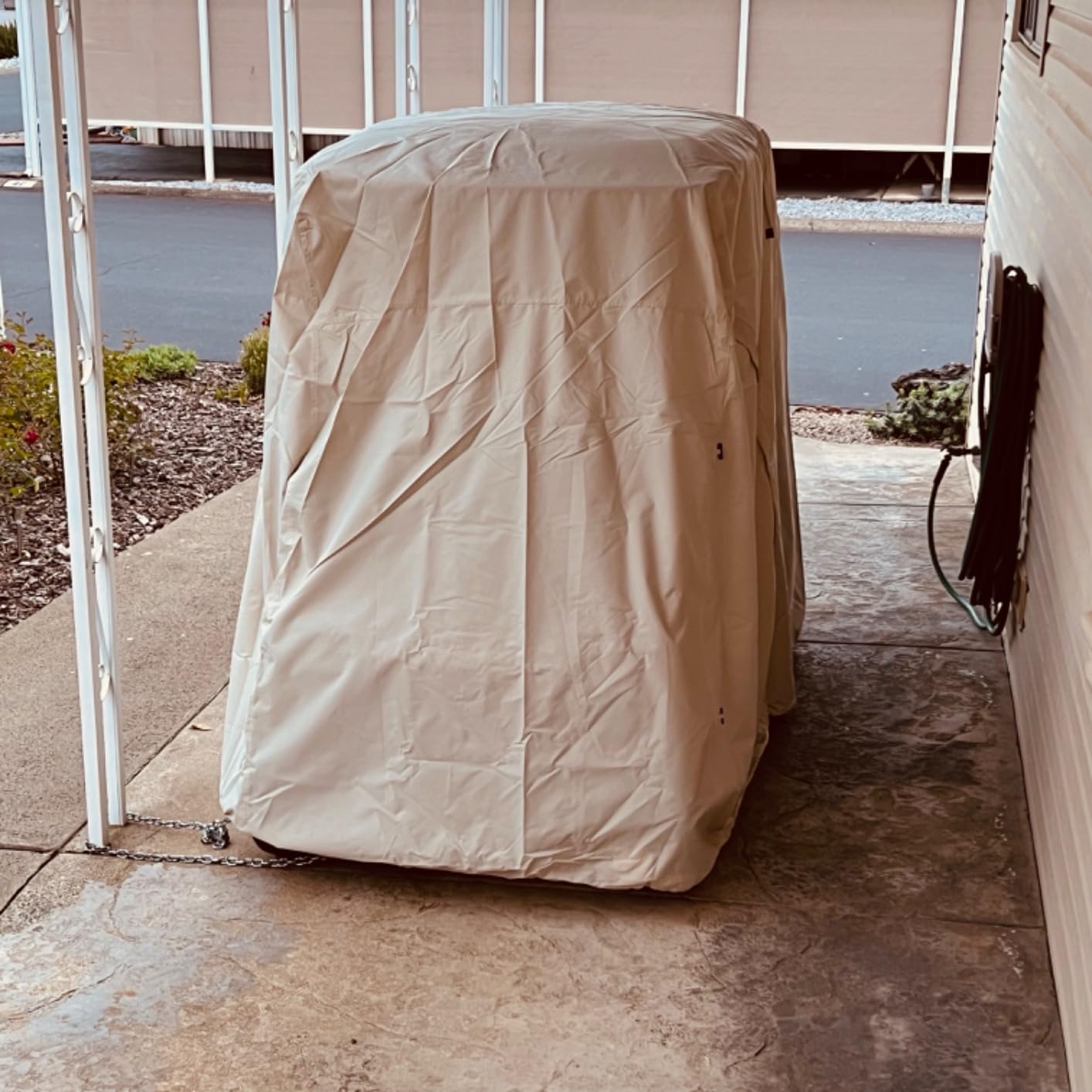 Explore Land Waterproof Golf Cart Cover for Most Brand 2/4/6 Passenger Car | Fits for EZGO/Club Car/Yamaha,with Driver Side Door,All Weather Protection customer photo 1