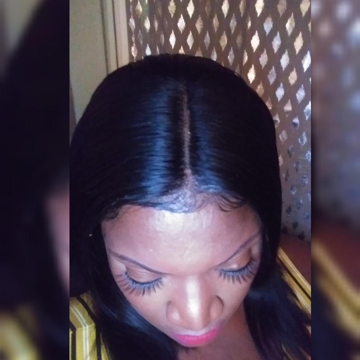 Pizazz 13x4 Pre Cut HD Lace Front Bob Wig Human Hair Pre Plucked | Glueless Drawstring Wigs Human Hair Pre Bleached Knots 180 Density Short Straight Bob Wigs for Women 12 inch customer photo 1