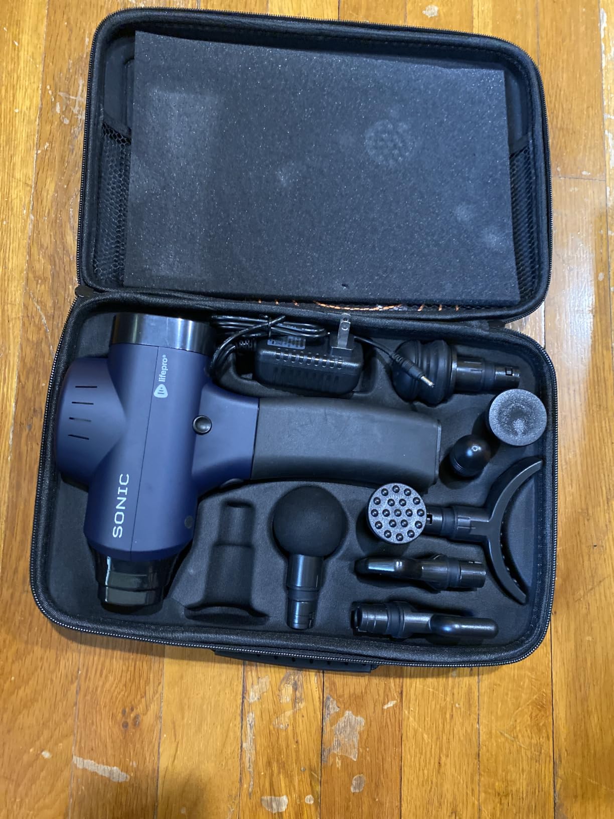 LifePro Sonic Massage Gun Percussion Muscle Massager, 8 Heads & 5 Speeds customer photo 2