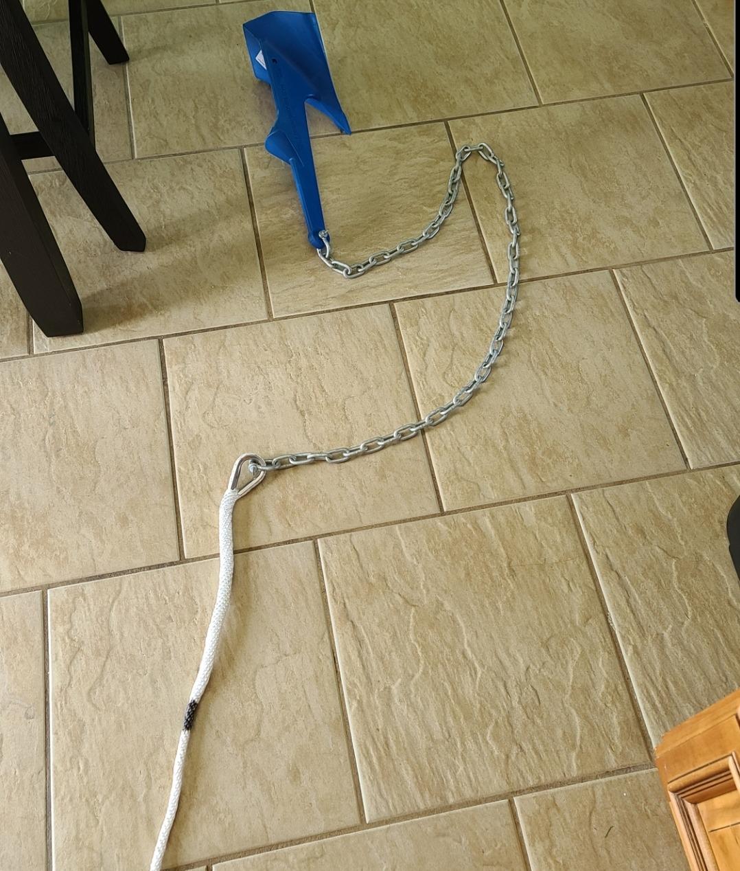COOPER ANCHOR 1Kg/2.2lb - Nylon - PWC Anchor Jetski Anchor and Boat Anchor to 3.5m/12ft customer photo 1