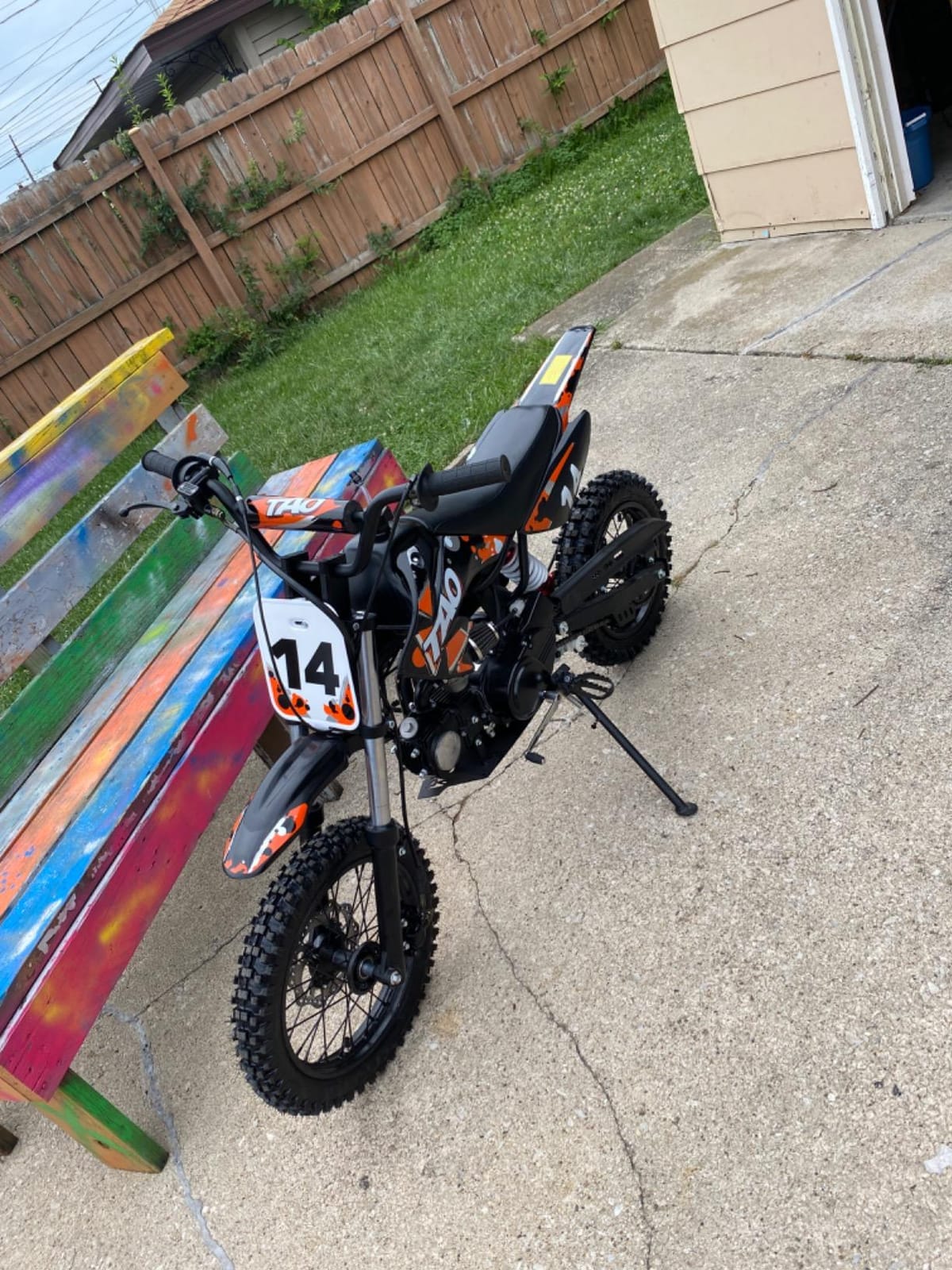 X-PRO 110cc Dirt Bike Kids Dirt Pitbike, Red customer photo 1