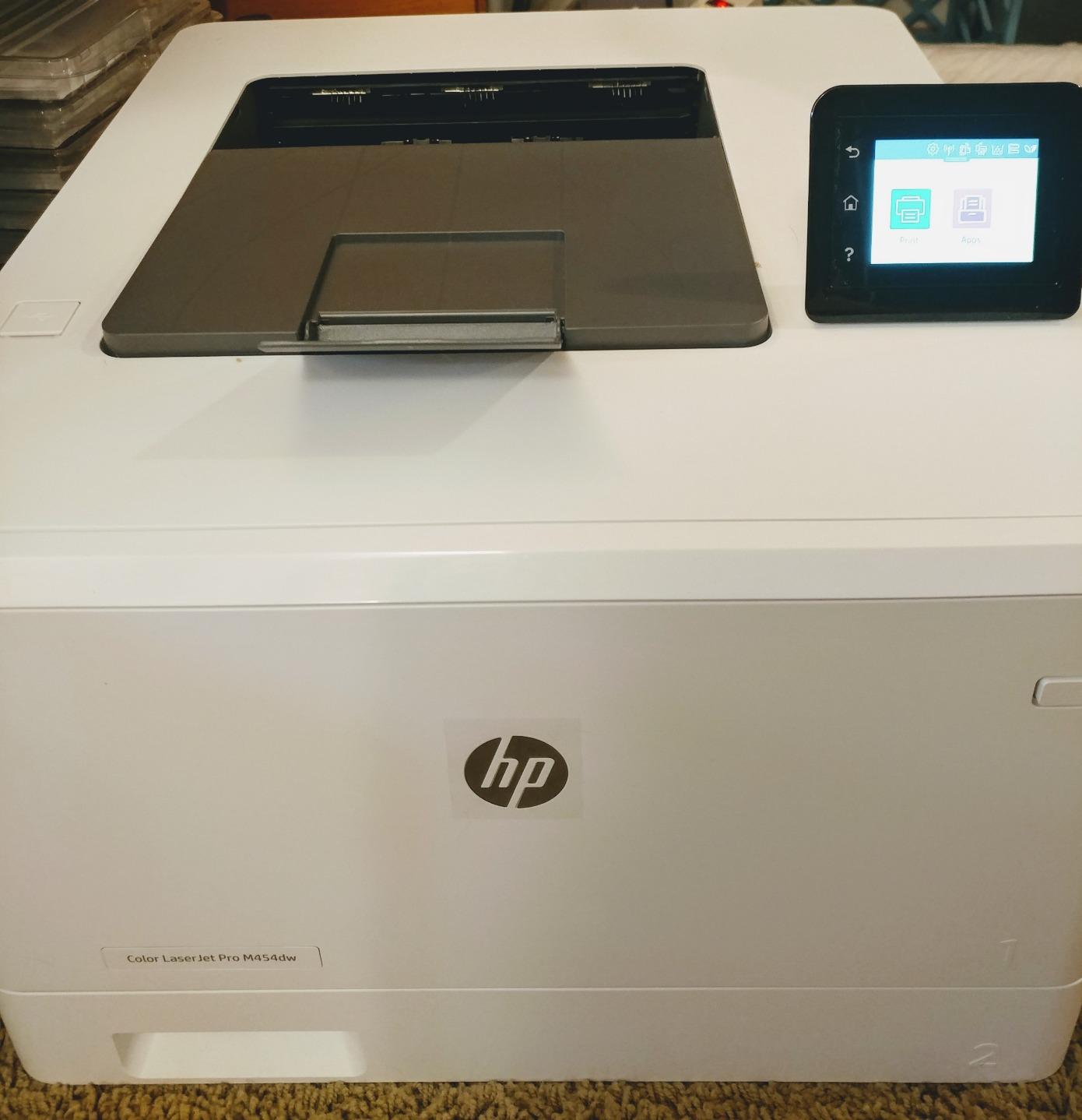 HP Color LaserJet Pro M454dw Printer (W1Y45A), White customer photo 1