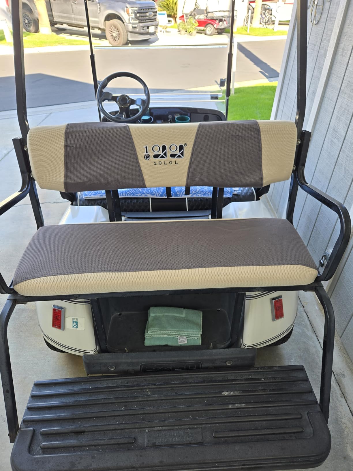 10L0L Golf Cart Seat Covers for Yamaha EZGO Club Car Seat Towel Cushion customer photo 2