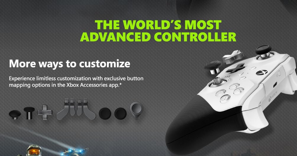 Xbox Wireless Gaming Controller | Elite Series 2 | Black | Consoles, PCs, TVs, mobile, and more | Adjustable Thumbsticks | Trigger Locks customer photo 2