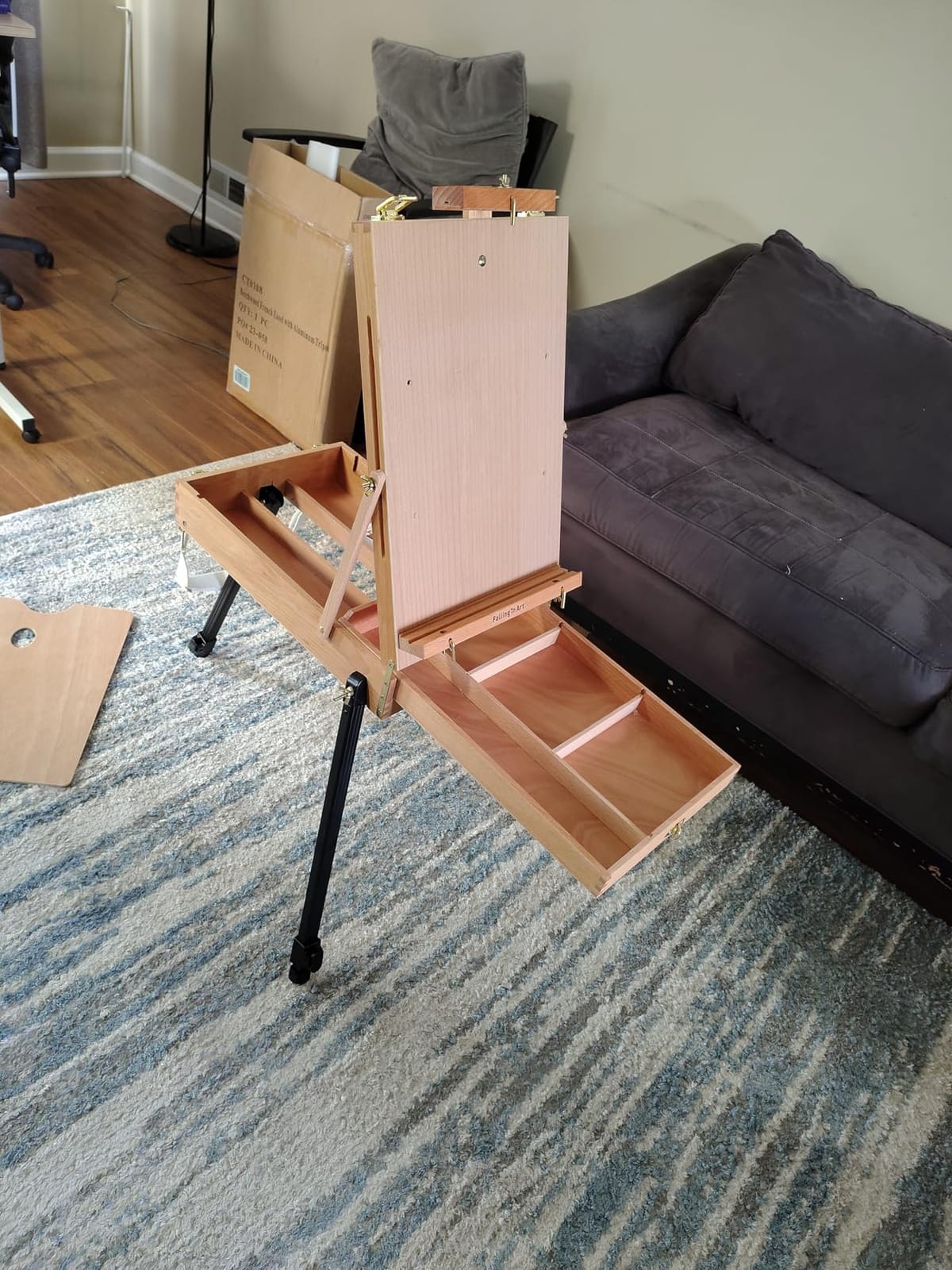 Falling in Art Light Weight French Style Field and Sketchbox Easel customer photo 2