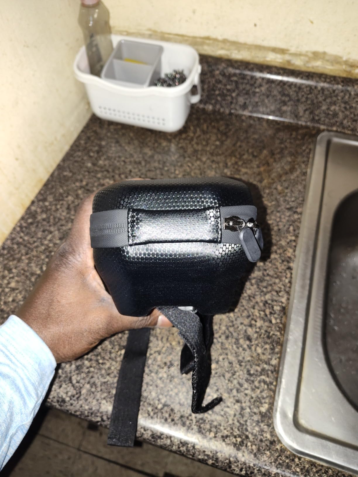 Epessa Universal Scooter Bag, Waterproof Scooter Storage Bag, Electric Scooters Handlebar Bags for Carrying Charger Tools Repair Tools/Large Capacity/Portable (3L) customer photo 1