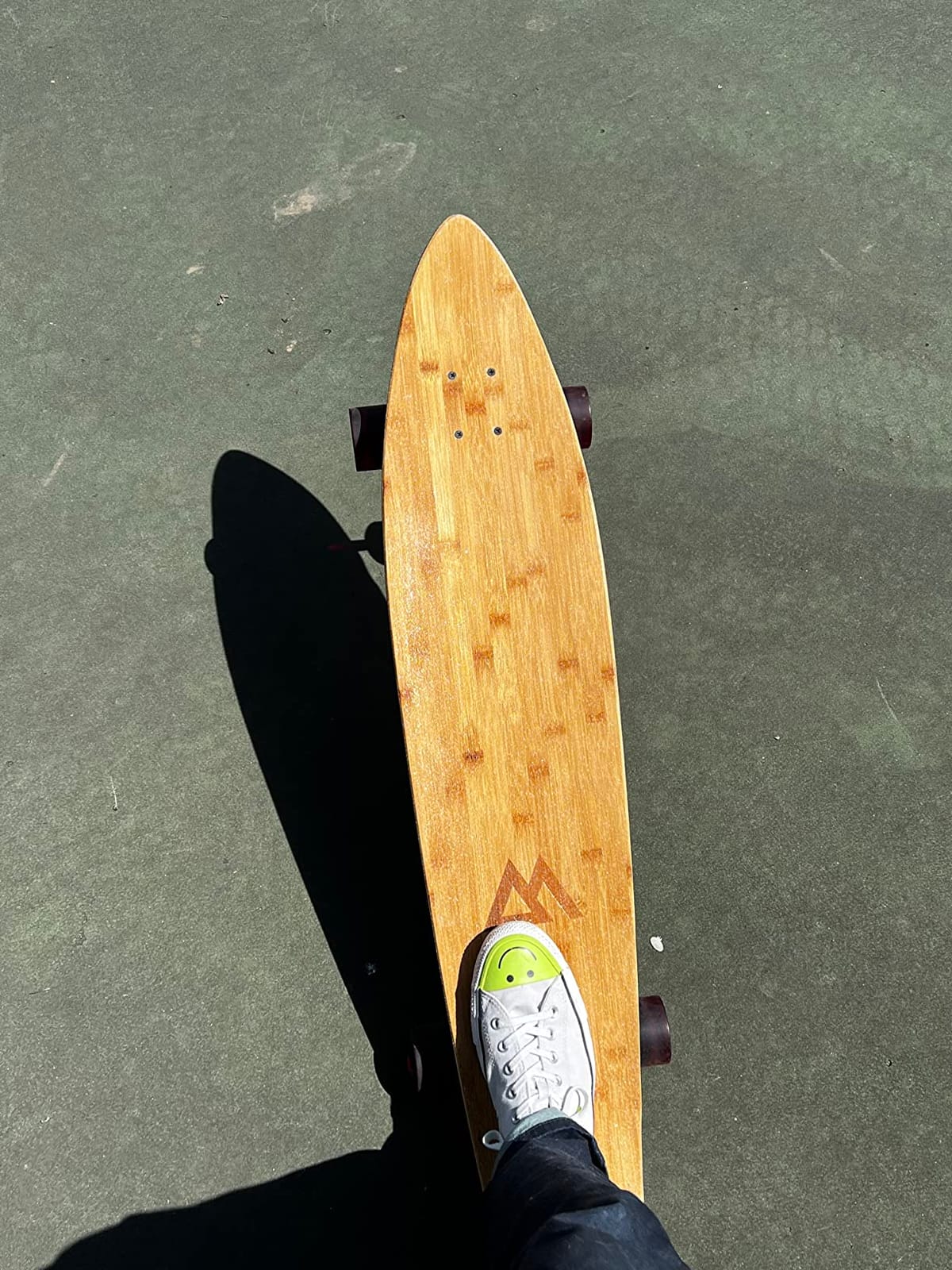 Magneto 44 inch Kicktail Cruiser Longboard Skateboard | Bamboo and Hard Maple Deck | Made for Adults, Teens, and Kids customer photo 1