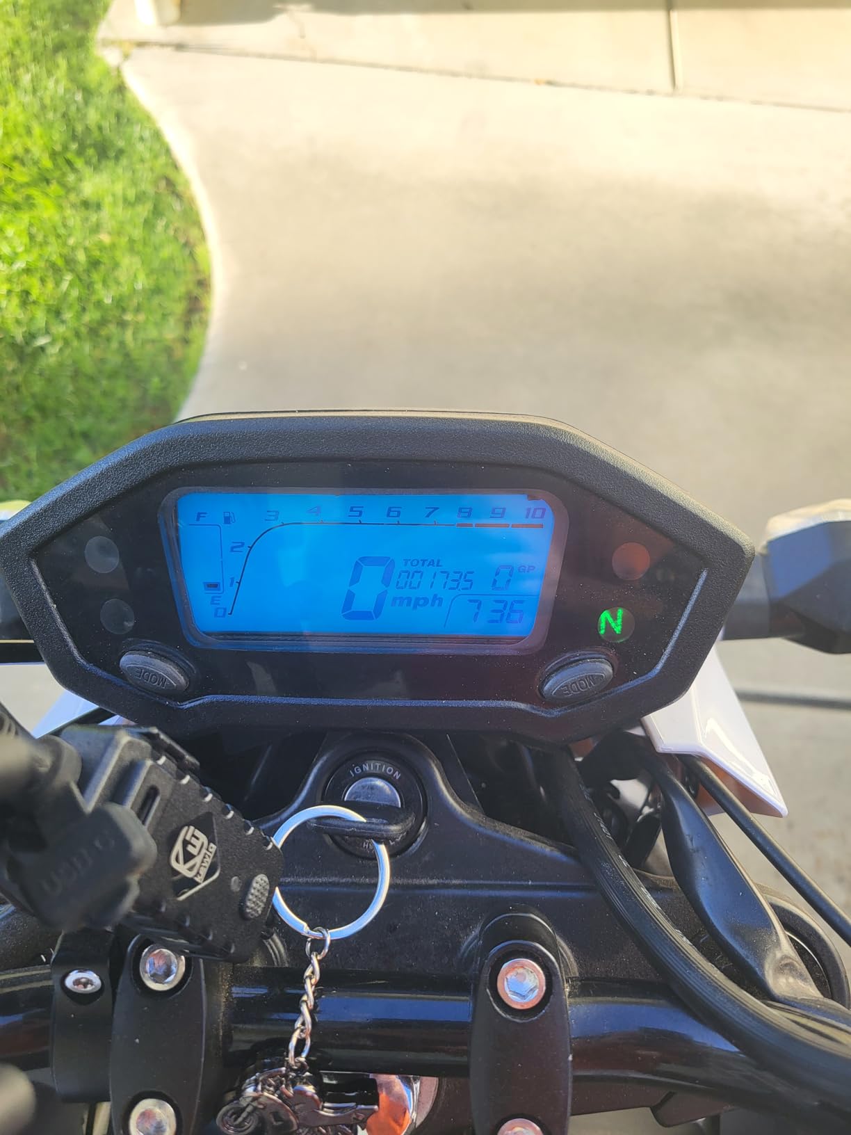 X-PRO 125cc Motorcycle Bike Dirt Bike 125cc Gas Motorcycle Bike Street Bike Adults Dirt Bike Dirtbike, White customer photo 1