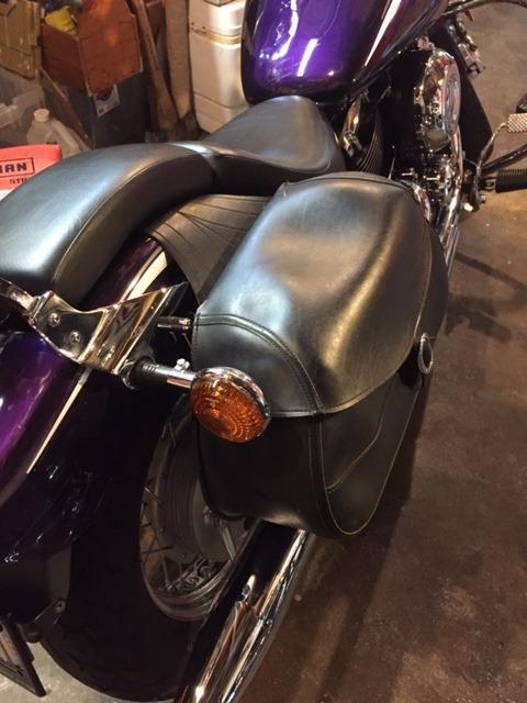 Universal Stainless Steel Motorcycle Saddlebag Side Support Bars Mounting Brackets Compatible for Honda Yamaha Suzuki Kawasaki (Black) customer photo 2