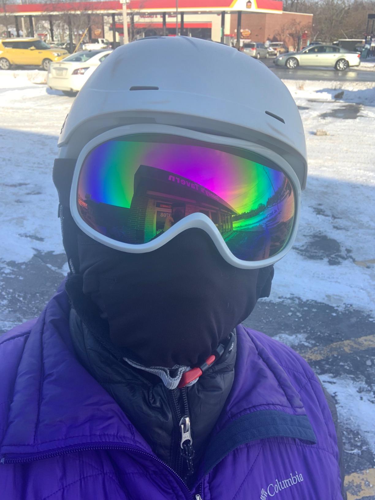 SPOSUNE Ski Goggles for Men Women,OverGlasses Snow Goggle Dual-Len Anti-Fog customer photo 2