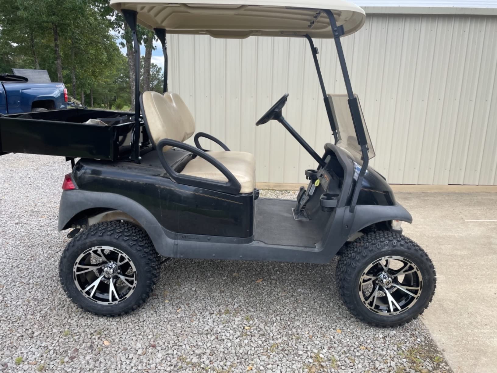 Performance Plus Carts Club Car Precedent Golf Cart Black Steel Utility Cargo Box Kit with Brackets | Compatible with 2004-Up Models customer photo 1