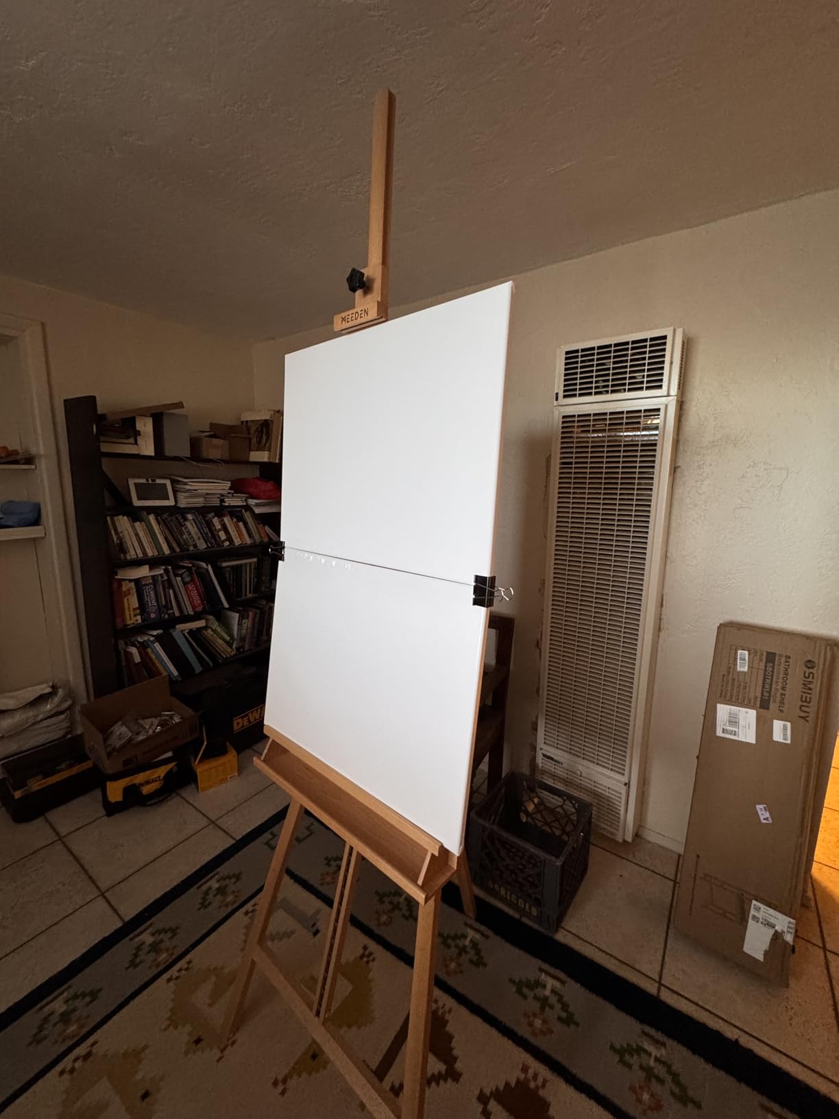 MEEDEN Painting Wooden Art Easel: Solid Beechwood, Hold Canvas up to 43