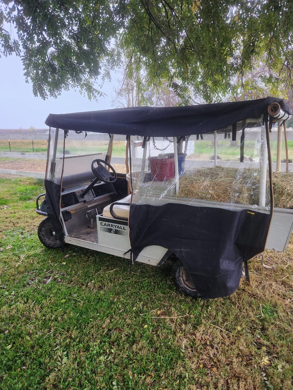 Happybuy Golf Cart Enclosure, 4-Person Golf Cart Cover, 4-Sided Fairway Deluxe, 300D Waterproof Driving Enclosure with Transparent Windows, Fit for EZGO, Club Car, Yamaha Cart customer photo 1
