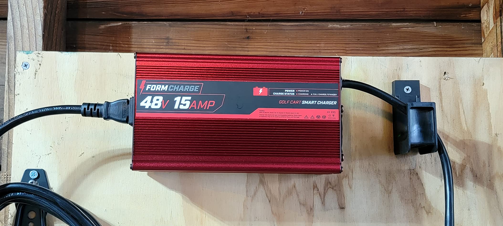 FORM 48 Volt Golf Cart Battery Charger for EZGO RXV & TXT Golf Carts - 48V 15AMP Lead Acid Battery Charger customer photo 2