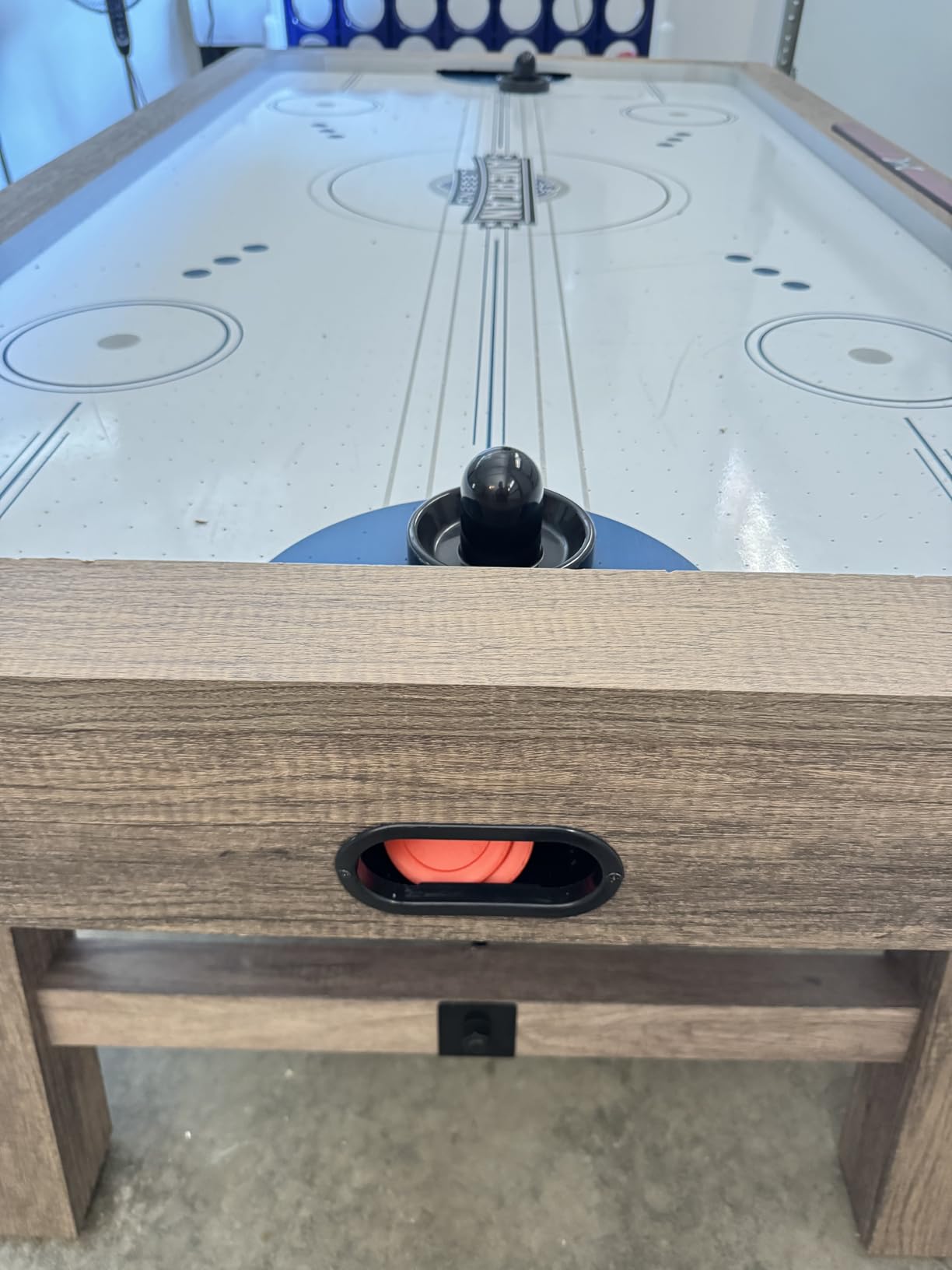 Coopay Air Hockey Pushers and Pucks, Air Hockey Paddles, Goal Handles Paddles Replacement Accessories for Game Tables (4 Striker, 8 Red Puck Pack) customer photo 2