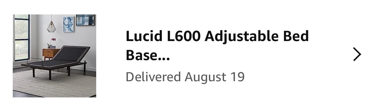 Lucid® L600 Adjustable Bed Frame – Zero Gravity – Massage – App, Full customer photo 2