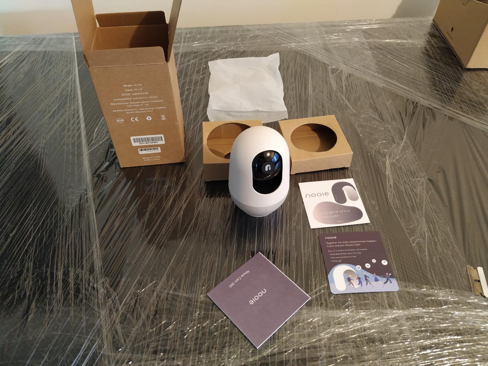 Nooie Baby Monitor with Camera 2 Pack, WiFi Baby Monitor Camera, 360-degree 2K, Smart Baby Camera with Motion Tracking, Night Vision, Two Way Audio & Sound Detection, Works with Alexa, SD Card and Cloud customer photo 1