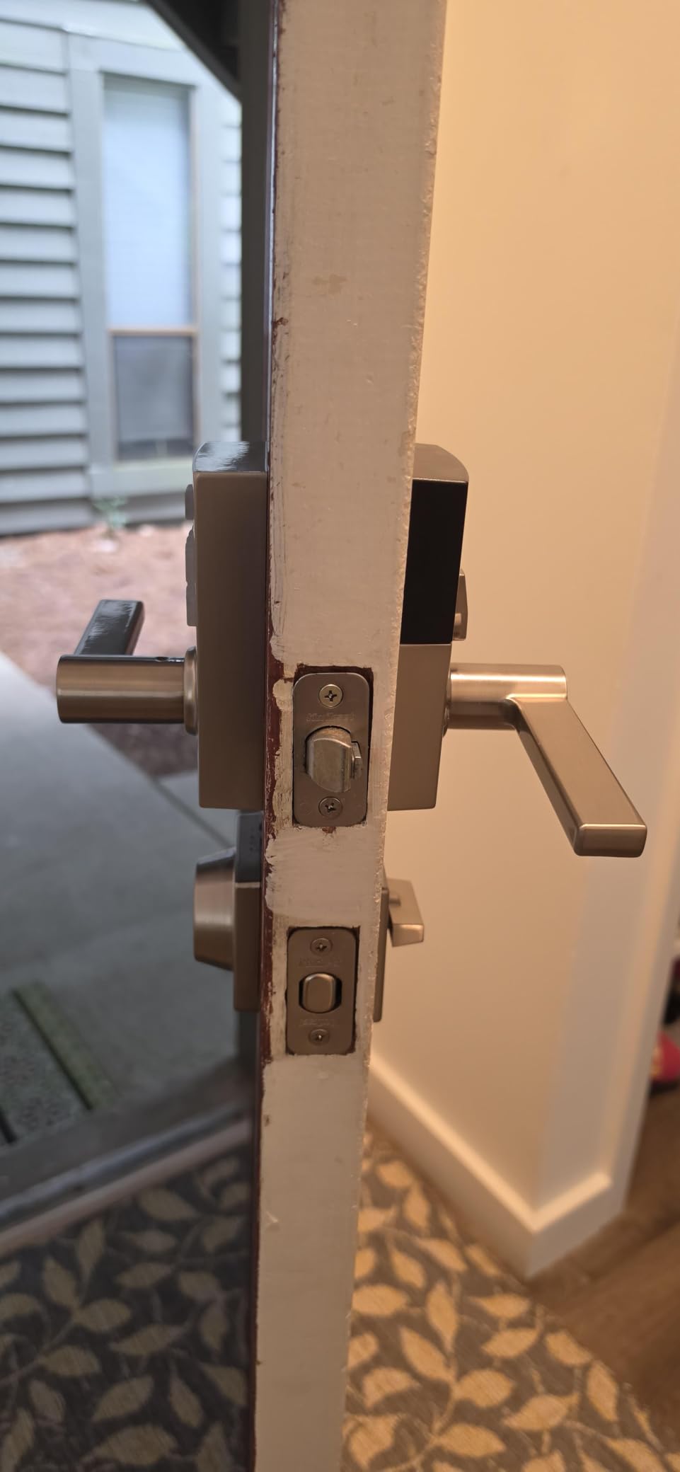 Kwikset 917HFL-514S Smartcode Keypad Electronic with Halifax Lever SmartKey with 6AL Latch and RCS Strike Matte Black Finish customer photo 2