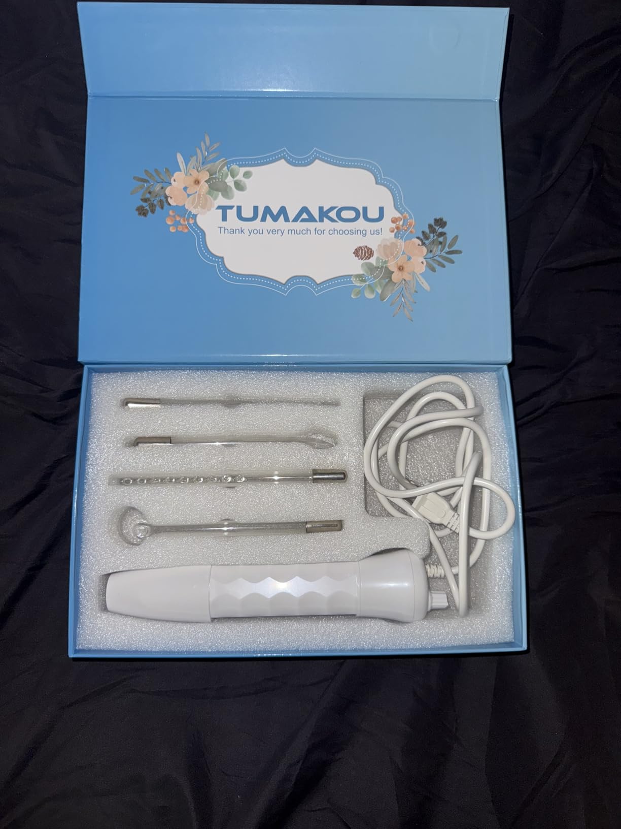 High Frequency Facial Machine - TUMAKOU Portable Handheld High Frequency customer photo 2