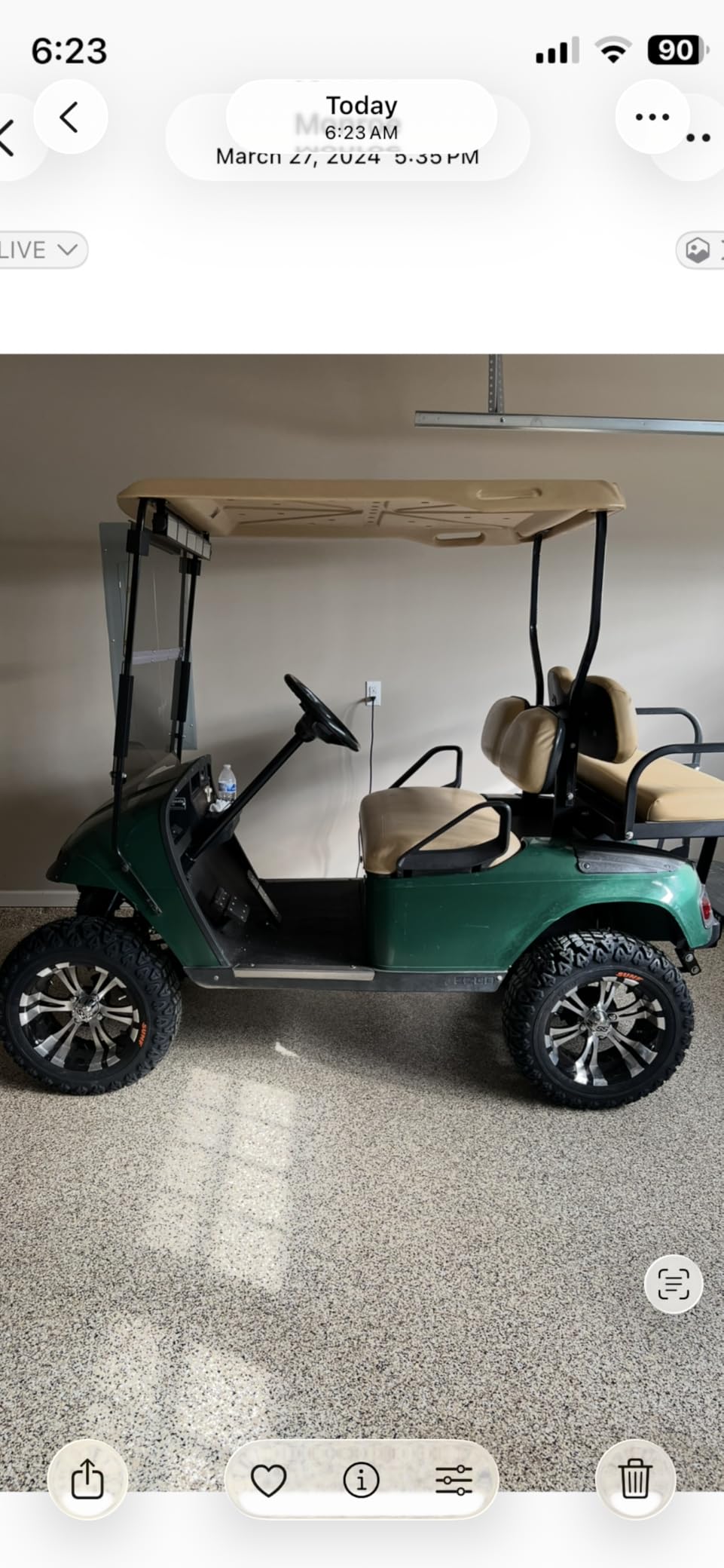 Huskey 4PCS Golf Cart Fender Flares With Stainless Steel Hardware Compatible with Yamaha Drive G29 2007-2016 G&E Models customer photo 1