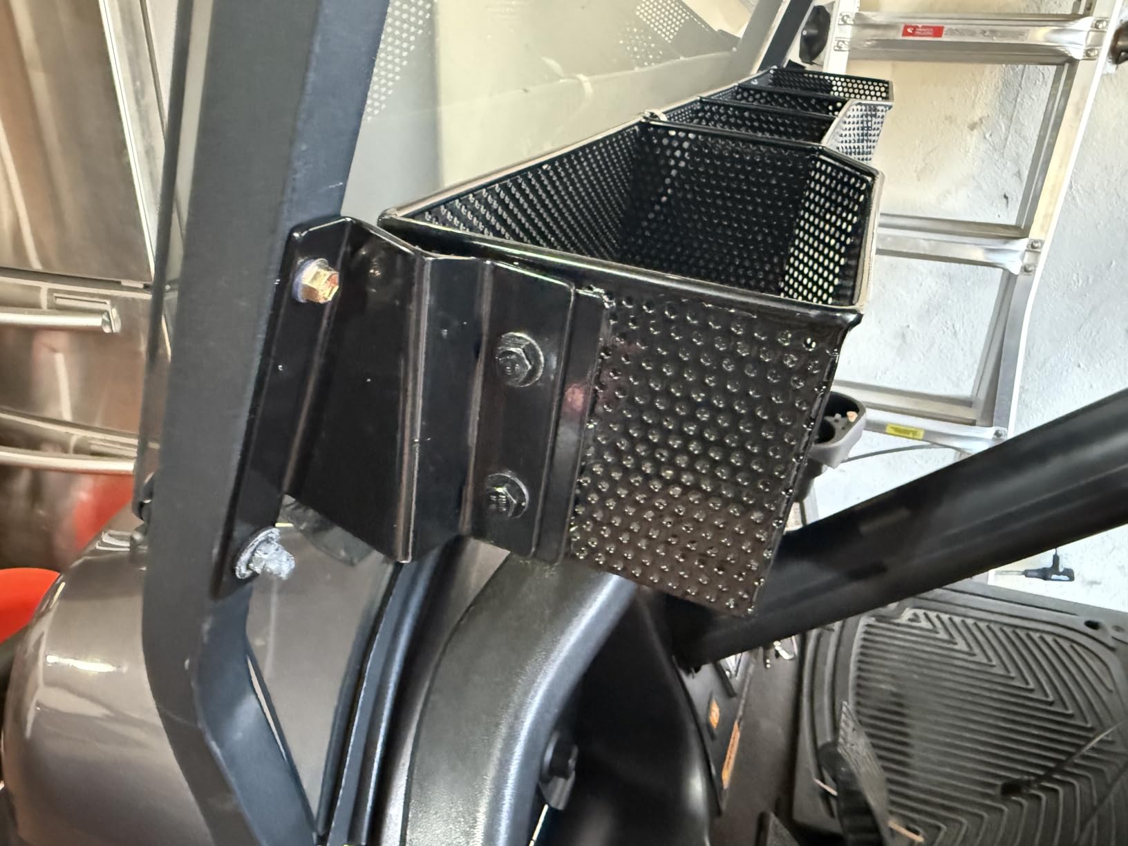 Huskey Golf Cart Front Basket Storage Basket Dash Basket Compatible W/EZGO TXT/RXV,Club Car DS (2000.5+) Precedent/Tempo/Onward,Yamaha G29 Drive2 2007+ One Piece Solid Design & Larger Compartments customer photo 1