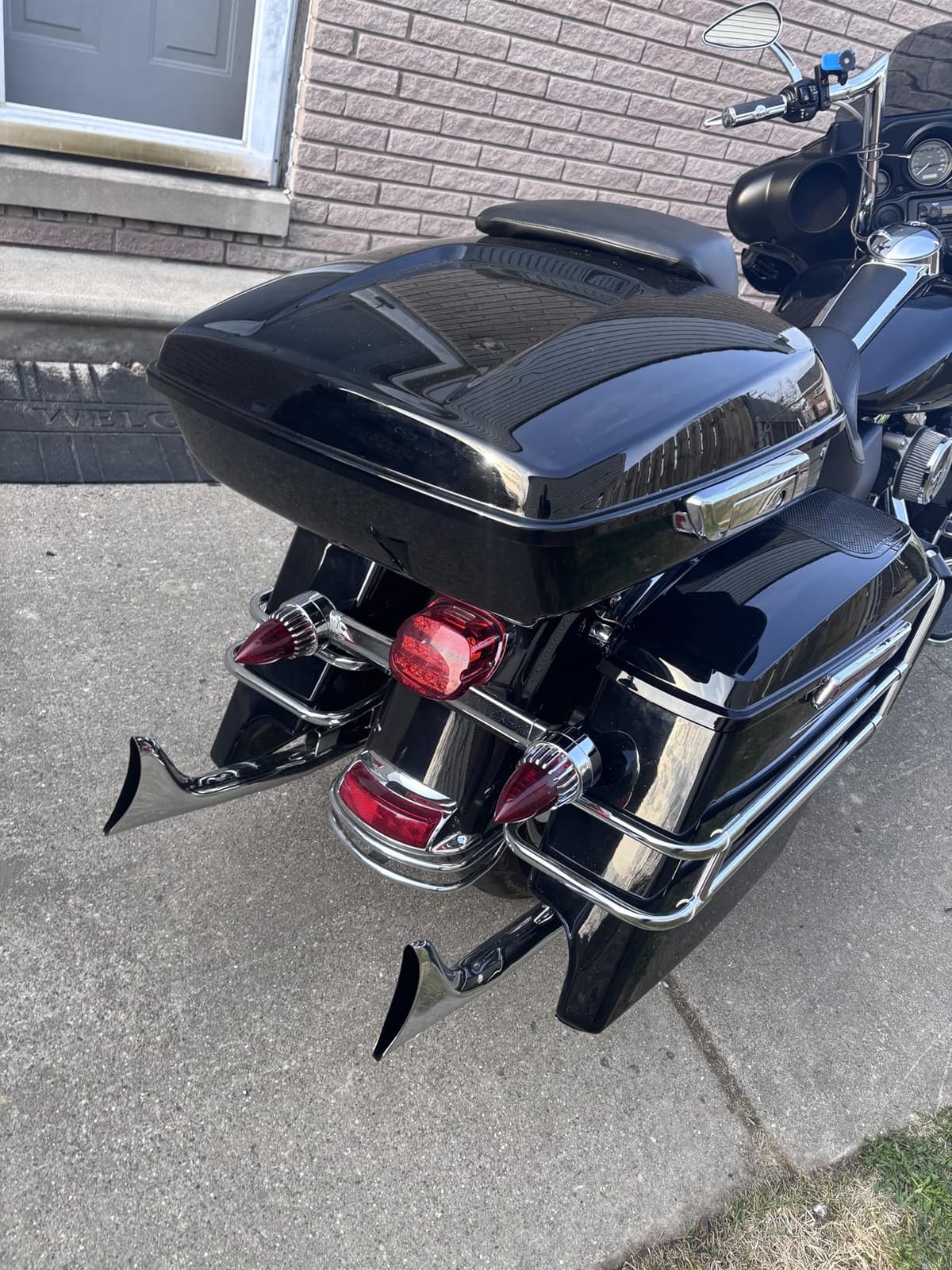 TCMT Motorcycle Hard Saddle bags with Liners Carpet Insert Fit For 2014-2024 Harley Davidson Touring Street Road Glide Road King Electra Glide Ultra Limited FLHR FLHX Black Latches with Keys customer photo 1