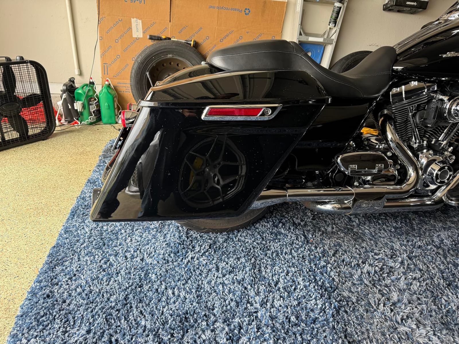 TCMT Motorcycle Hard Saddle bags with Liners Carpet Insert Fit For 2014-2024 Harley Davidson Touring Street Road Glide Road King Electra Glide Ultra Limited FLHR FLHX Black Latches with Keys customer photo 2